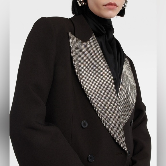 Khaite Black Double-Breasted Blazer - Picture 6 of 7